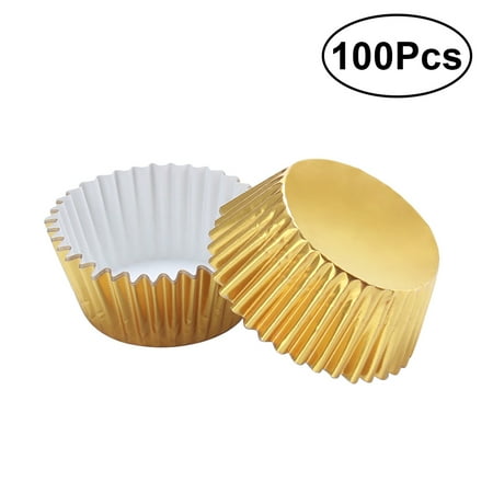 100pcs Aluminum Thickened Foil Cups Cupcake Liners Mini Cake Muffin Molds Baking Molds (Golden)
100pcs Aluminum Thickened Foil Cups Cupcake Liners Mini Cake Muffin Molds Baking Molds (Golden)
