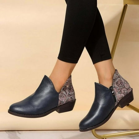 Tdoqot Womens Martin Boots- Chunky Heel Mid-Heel Christmas Gifts Casual Women s Ankle Boots Blue 38
Tdoqot Womens Martin Boots- Chunky Heel Mid-Heel Christmas Gifts Casual Women s Ankle Boots Blue 38