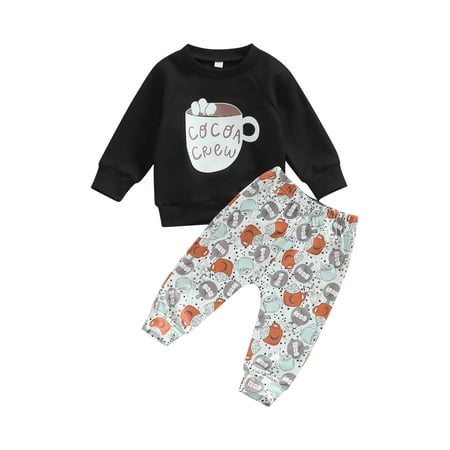 Binpure Baby Girls Outfit Christmas Cup Print Long Sleeve Pullover Sweatshirt Tops and Stretch Casual Pants Set Fall Clothes
Binpure Baby Girls Outfit Christmas Cup Print Long Sleeve Pullover Sweatshirt Tops and Stretch Casual Pants Set Fall Clothes