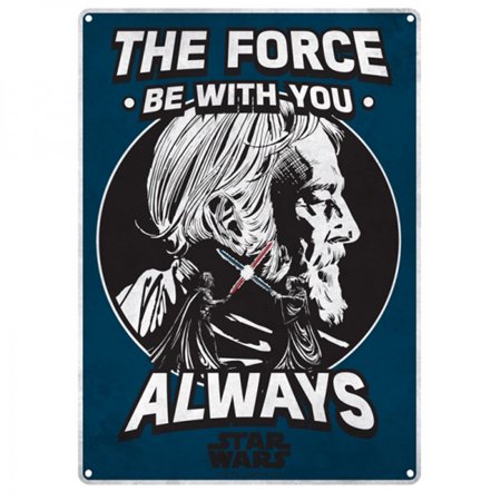 Star Wars The Force Will Be With You Small Tin Sign