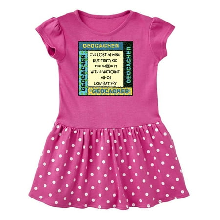 Inktastic Geocacher Lost Mind Patterns Gift Toddler Girl Dress