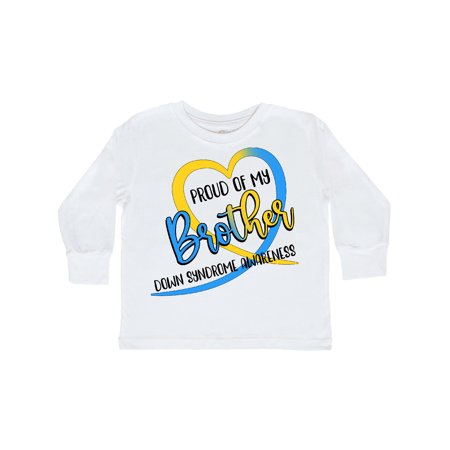 Inktastic Proud of my Brother Down Syndrome Awareness Heart Ribbon Gift Toddler Boy or Toddler Girl Long Sleeve T-Shirt
Inktastic Proud of my Brother Down Syndrome Awareness Heart Ribbon Gift Toddler Boy or Toddler Girl Long Sleeve T-Shirt