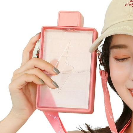 450ML Creative Summer Plastic Cup Outdoor Fitness Large Capacity Rectangular Juice Kettle for Girls Cute Bottle with Strap
450ML Creative Summer Plastic Cup Outdoor Fitness Large Capacity Rectangular Juice Kettle for Girls Cute Bottle with Strap