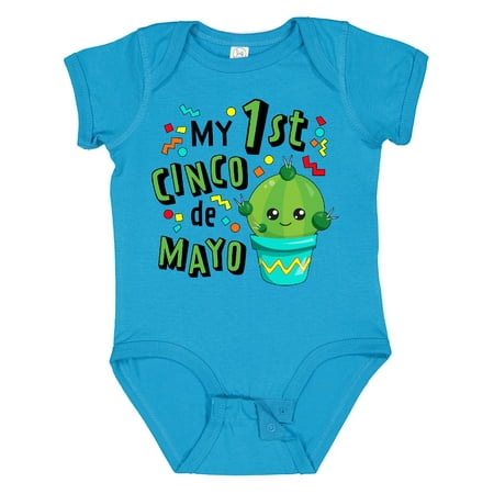 Inktastic My First Cinco De Mayo- Cute Cactus Gift Baby Boy or Baby Girl Bodysuit