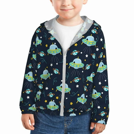 Vsdgher Galaxy With Ufo Kids Sun Protection Hoodie with Zip Rash Guard Tops Children s Long Sleeve Sun Protection Clothing - 4 Years
Vsdgher Galaxy With Ufo Kids Sun Protection Hoodie with Zip Rash Guard Tops Children s Long Sleeve Sun Protection Clothing - 4 Years