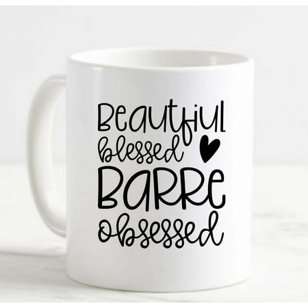 Coffee Mug Beautiful Blessed Barre Heart Funny Fitness White Cup Funny Gifts for work office him her
Coffee Mug Beautiful Blessed Barre Heart Funny Fitness White Cup Funny Gifts for work office him her