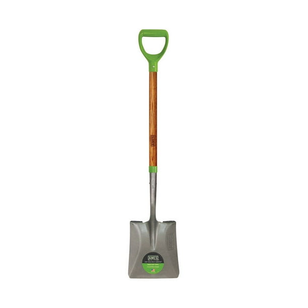 Ames Steel 9.75 in. W x 42.5 in. L Square point Shovel Wood