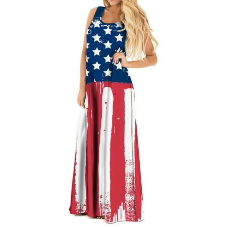 Hvyesh Women s Sundresses 2023 Summer Boho Maxi Dress American Flag Print Crew Neck Dresses Sleeveless Trendy Tunic Dress Red
Hvyesh Women s Sundresses 2023 Summer Boho Maxi Dress American Flag Print Crew Neck Dresses Sleeveless Trendy Tunic Dress Red