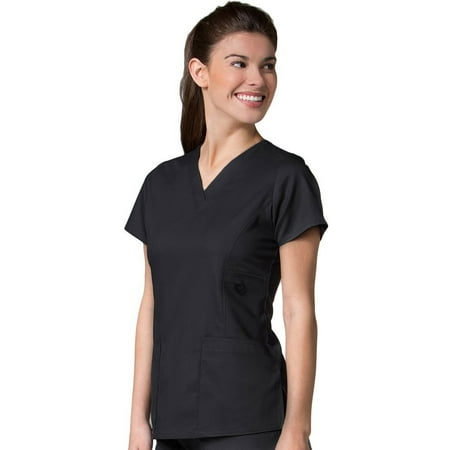 EON Women s COOLMAX V-Neck Solid Scrub Top
