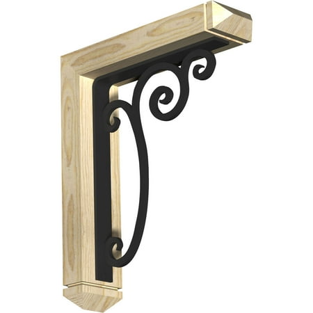 4 W x 16 D x 19 H Avery Arts & Crafts Ironcrest Rough Sawn Bracket Douglas Fir (1 1/2 W x 12 D x 15 H Iron Bracket) 
4 W x 16 D x 19 H Avery Arts & Crafts Ironcrest Rough Sawn Bracket Douglas Fir (1 1/2 W x 12 D x 15 H Iron Bracket)