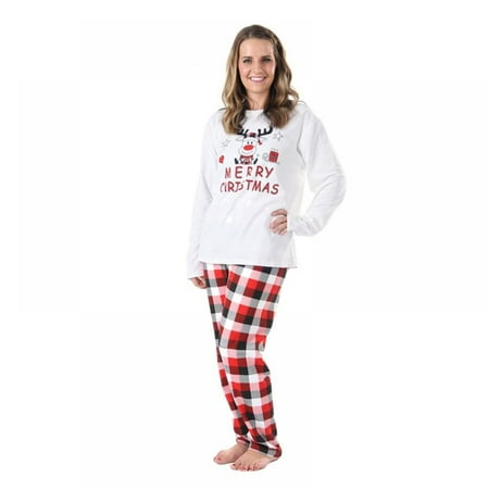 Matching Family Christmas Pajama Set Holiday Sleepwear PJs Lounge Sets Long Sleeve Pullover and Plaid Pants
Matching Family Christmas Pajama Set Holiday Sleepwear PJs Lounge Sets Long Sleeve Pullover and Plaid Pants