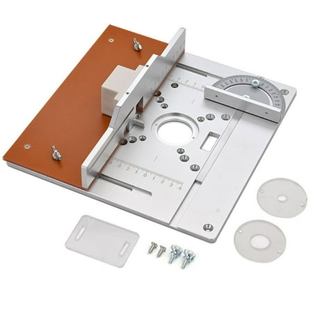 Aluminium Router Table Insert Plate Wood Milling Flip Board with Miter Gauge
Aluminium Router Table Insert Plate Wood Milling Flip Board with Miter Gauge