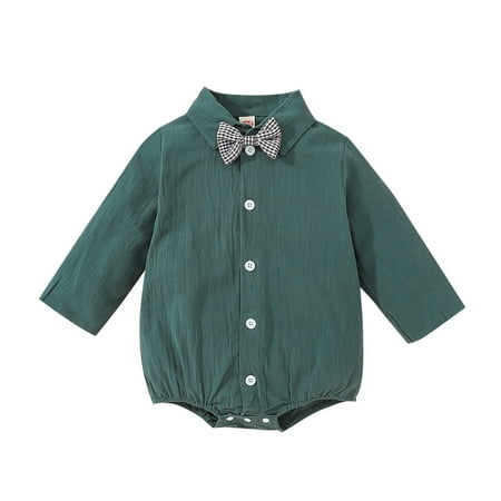 NECHOLOGY Baby Going Home Outfit Boy Baby Boys Long Sleeve Plaid Bow Tie Gentle Shirt Bodysuit Childrenscostume Green 18-24 Months
NECHOLOGY Baby Going Home Outfit Boy Baby Boys Long Sleeve Plaid Bow Tie Gentle Shirt Bodysuit Childrenscostume Green 18-24 Months
