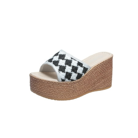 Audeban Womens Lightweight Braid Strap Wedge Sandals Indoor&Outdoor Nonslip Women s Cozy Fashion Slip On Open Toe Slides Shoes Platform Slippers Slide Sandal
Audeban Womens Lightweight Braid Strap Wedge Sandals Indoor&Outdoor Nonslip Women s Cozy Fashion Slip On Open Toe Slides Shoes Platform Slippers Slide Sandal