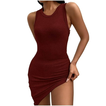 Maxi Dress for Women Prom Dress Summer Women Elegant Leisure Sleeveless Slimming O-Neck Pure Tank Dress Summer Savings Clearance 2022 Sundresses for Women Corset Dress Red M
Maxi Dress for Women Prom Dress Summer Women Elegant Leisure Sleeveless Slimming O-Neck Pure Tank Dress Summer Savings Clearance 2022 Sundresses for Women Corset Dress Red M