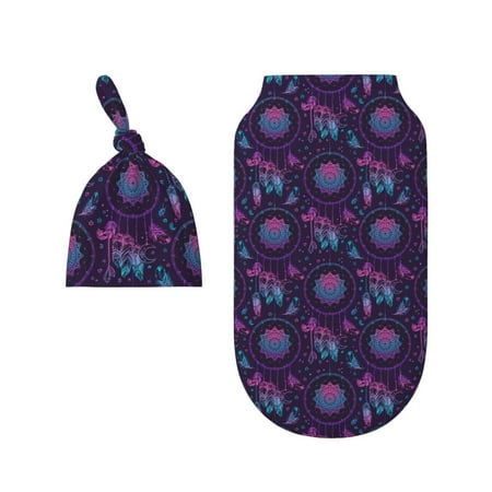 Wukai Purple Dreamcatcher1 Newborn Swaddle Set 100% Cotton Matching Headband and Beanie Set
Wukai Purple Dreamcatcher1 Newborn Swaddle Set 100% Cotton Matching Headband and Beanie Set