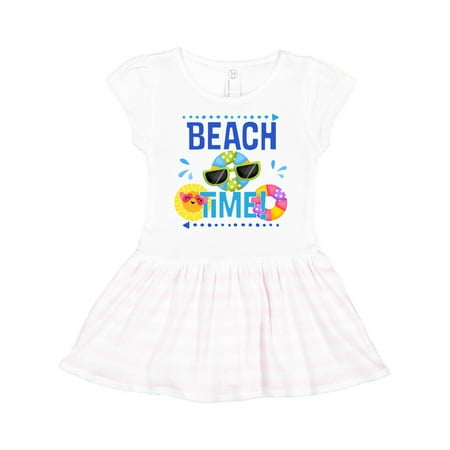 Inktastic Beach Time Summer Vacation Trip Gift Toddler Girl Dress