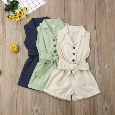Summer Toddler Baby Girls Kids Clothes Bow-tie Waist Overall Romper Bodysuit Jumpsuit Outfits Shorts 1-6Y
Summer Toddler Baby Girls Kids Clothes Bow-tie Waist Overall Romper Bodysuit Jumpsuit Outfits Shorts 1-6Y