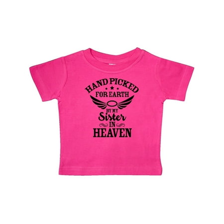 Inktastic Handpicked for Earth By My Sister in Heaven with Angel Wings Gift Baby Boy or Baby Girl T-Shirt 
Inktastic Handpicked for Earth By My Sister in Heaven with Angel Wings Gift Baby Boy or Baby Girl T-Shirt