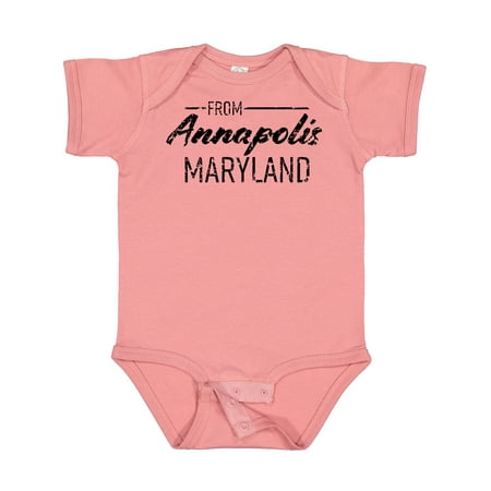 Inktastic From Annapolis Maryland in Black Distressed Text Gift Baby Boy or Baby Girl Bodysuit
Inktastic From Annapolis Maryland in Black Distressed Text Gift Baby Boy or Baby Girl Bodysuit