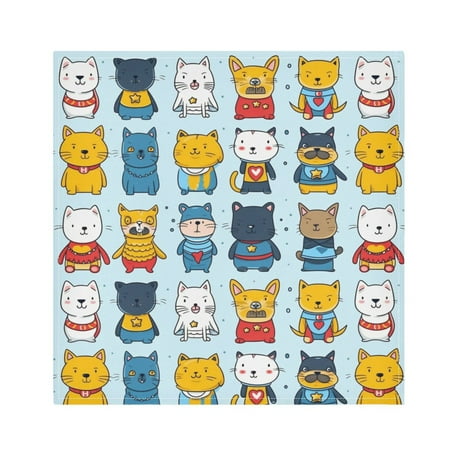 JSTEL Cartoon Cat Kitten Cloth Napkins Set of 6 20x20 Inch Washable and Reusable Napkin for Decoupage Dinner Party Everyday Use
JSTEL Cartoon Cat Kitten Cloth Napkins Set of 6 20x20 Inch Washable and Reusable Napkin for Decoupage Dinner Party Everyday Use