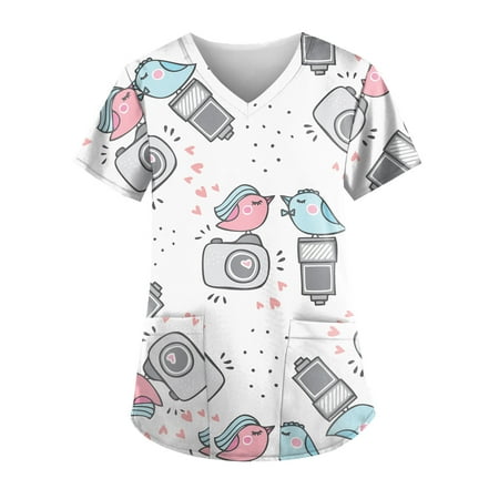 Mlqidk Valentine s Day Printed Scrub Tops for Women Breathable Love Heart Pattern V-Neck T-Shirts Tee Scrubs Top with Pockets
Mlqidk Valentine s Day Printed Scrub Tops for Women Breathable Love Heart Pattern V-Neck T-Shirts Tee Scrubs Top with Pockets