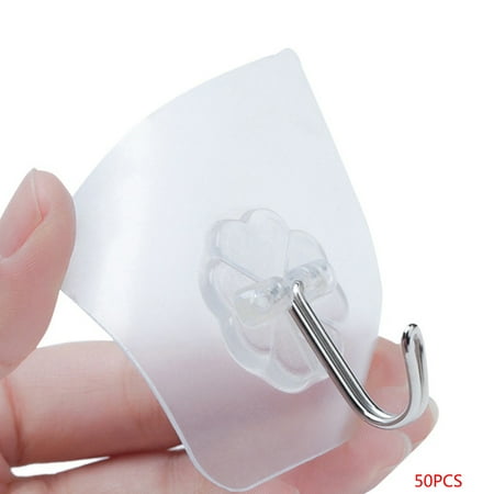 SANAG 50Pcs Reusable Transparent Waterproof Nail Free Heavy Duty Bathroom Kitchen Door Hook Wall Hanger
SANAG 50Pcs Reusable Transparent Waterproof Nail Free Heavy Duty Bathroom Kitchen Door Hook Wall Hanger