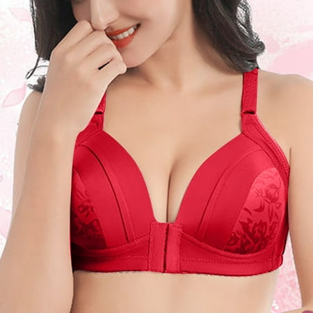 DENGDENG Women s Soft Padded Comfort Front-Closure Bra Push Up Bras Deep V Neck Underwire
DENGDENG Women s Soft Padded Comfort Front-Closure Bra Push Up Bras Deep V Neck Underwire