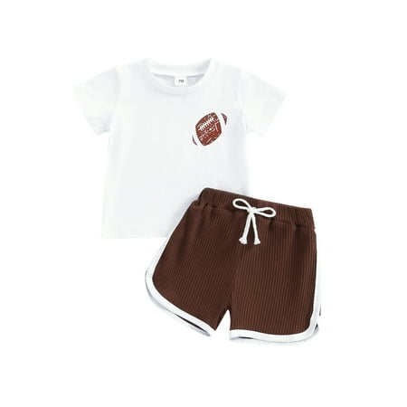 Bagilaanoe 2pcs Toddler Baby Boy Girl Short Pants Set Short Sleeve Letter Rugby Print T Shirt Tops + Shorts 6M 12M 18M 24M 3T Casual Summer Outfits
Bagilaanoe 2pcs Toddler Baby Boy Girl Short Pants Set Short Sleeve Letter Rugby Print T Shirt Tops + Shorts 6M 12M 18M 24M 3T Casual Summer Outfits