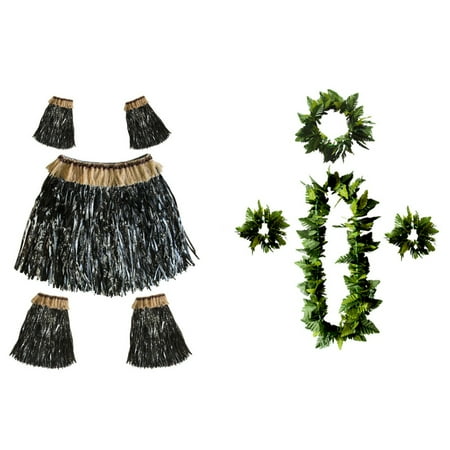 Tinksky 9pcs Leaf Garland Hawaii Skirt Beautiful Party Dance Skirt Creative Hand Sleeves Feet Sleeves Fashion Leaf Wristband (Black)
Tinksky 9pcs Leaf Garland Hawaii Skirt Beautiful Party Dance Skirt Creative Hand Sleeves Feet Sleeves Fashion Leaf Wristband (Black)