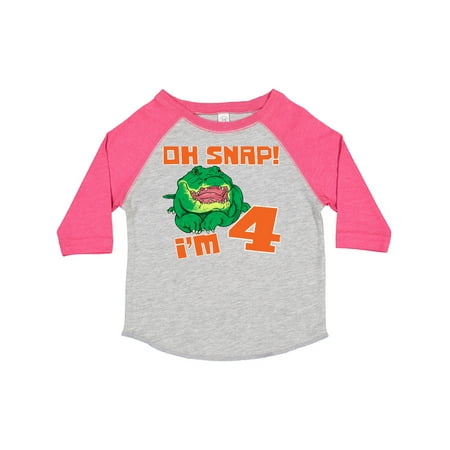 Inktastic Oh Snap! I m 4 Cute Green Alligator Gift Toddler Boy or Toddler Girl T-Shirt
Inktastic Oh Snap! I m 4 Cute Green Alligator Gift Toddler Boy or Toddler Girl T-Shirt