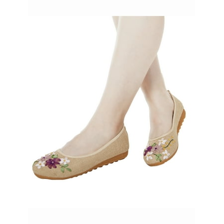 FANNYC Women s Embroidered Shoes Casual Comfortable Flat Shoes Floral Cloth Ballet Shoes 36-42 Size
FANNYC Women s Embroidered Shoes Casual Comfortable Flat Shoes Floral Cloth Ballet Shoes 36-42 Size