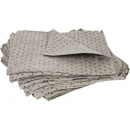 PRO-SAFE 33 Gal Capacity per Package Universal Pad 17 Long x 15 Wide Gray Polypropylene