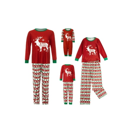 Matching Family Pajamas Sets Christmas PJ s with Christmas Deer Reindeer Printed Long Sleeve O-neck T-shirt+Striped Trousers/Romper
Matching Family Pajamas Sets Christmas PJ s with Christmas Deer Reindeer Printed Long Sleeve O-neck T-shirt+Striped Trousers/Romper