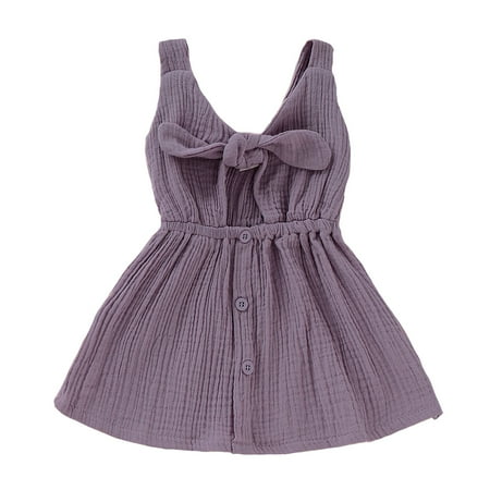 KIMI BEAR Infant Girls Dress 3T Infant Girls Spring Summer Dress 4T Infant Girls Bow Looking Pure Color Sleevelesss Plain Dress Purple
KIMI BEAR Infant Girls Dress 3T Infant Girls Spring Summer Dress 4T Infant Girls Bow Looking Pure Color Sleevelesss Plain Dress Purple