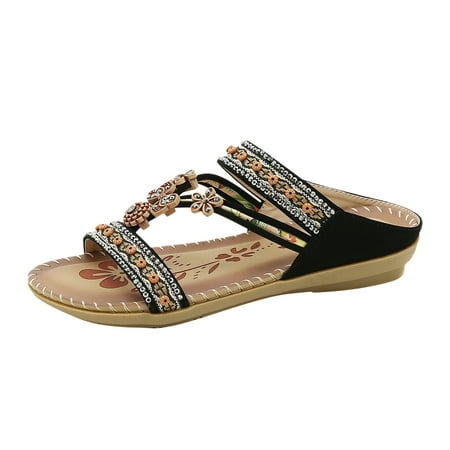 Women Sandals clearance for Juebong Womens Sandals Flats Shoes: Comfortable Bohemian Beaded Dressy Summer Flat Casual Ankle Strap Elastic Slip on Beach Sandal
Women Sandals clearance for Juebong Womens Sandals Flats Shoes: Comfortable Bohemian Beaded Dressy Summer Flat Casual Ankle Strap Elastic Slip on Beach Sandal
