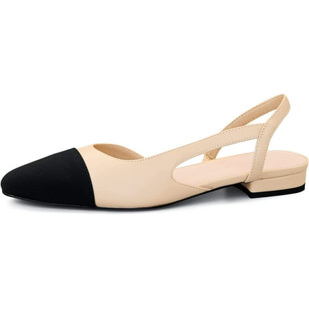 Slingback Flats for Women Round Toe Low Heel Sandals Fashion Splicing Dress Shoes for Women
Slingback Flats for Women Round Toe Low Heel Sandals Fashion Splicing Dress Shoes for Women