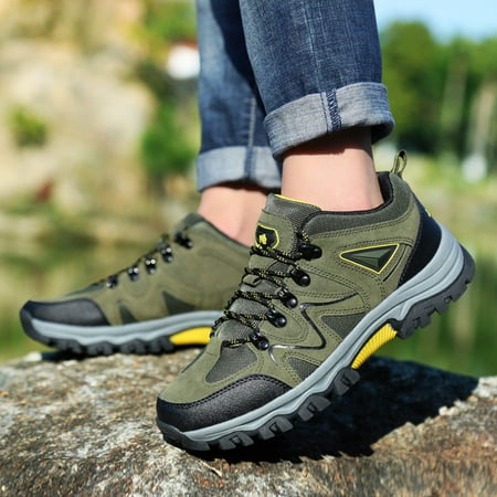 WNG Men Sports Shoes Fashionable New Pattern Simple Solid Color Thick Sole Outdoor Mountaineering Shoes Comfortable Flat Bottom Lace Up
WNG Men Sports Shoes Fashionable New Pattern Simple Solid Color Thick Sole Outdoor Mountaineering Shoes Comfortable Flat Bottom Lace Up