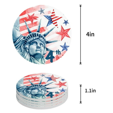 KXMDXA American Flag Sunflower Set of 8 Round Coaster for Drinks Absorbent Ceramic Stone Coasters Cup Mat with Cork Base for Home Kitchen Room Coffee Table Bar Decor
KXMDXA American Flag Sunflower Set of 8 Round Coaster for Drinks Absorbent Ceramic Stone Coasters Cup Mat with Cork Base for Home Kitchen Room Coffee Table Bar Decor