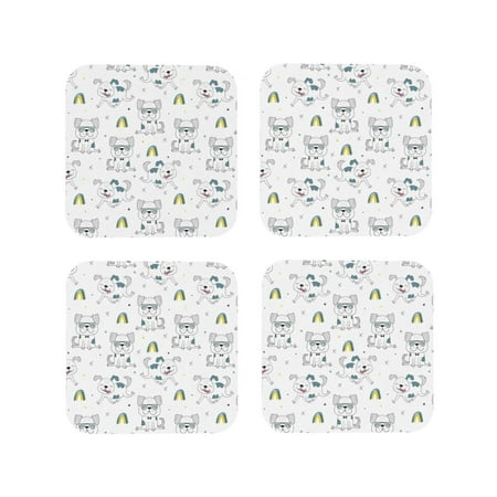 Leather Coasters with Heat-resistant for Drinks Cute Dog rainbow Cup Coasters Cup Pad Mat for Tabletop Protection Coffee Table Office Desk and Housewarming Gift
Leather Coasters with Heat-resistant for Drinks Cute Dog rainbow Cup Coasters Cup Pad Mat for Tabletop Protection Coffee Table Office Desk and Housewarming Gift
