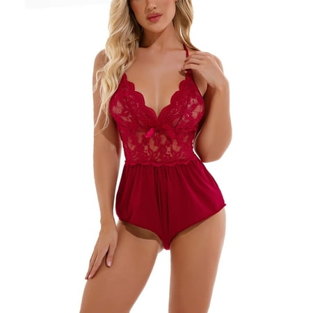 HTNBO Summer Savings Clearance Womens Underwear Lingerie Sexy Lace Deep V Neck Pajamas
HTNBO Summer Savings Clearance Womens Underwear Lingerie Sexy Lace Deep V Neck Pajamas