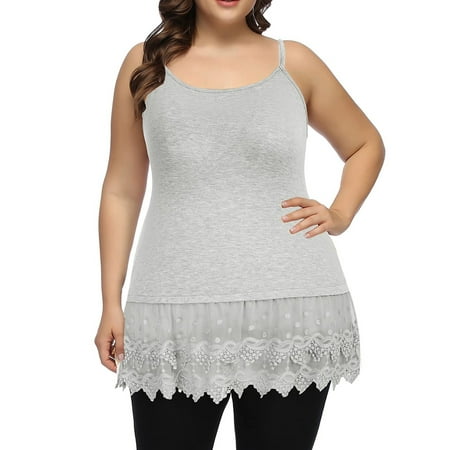 Amuver Women Sleeveless Camisole with Adjustable Shoulder Strap Elegant Mesh See-through Hem Summer Clothing
Amuver Women Sleeveless Camisole with Adjustable Shoulder Strap Elegant Mesh See-through Hem Summer Clothing