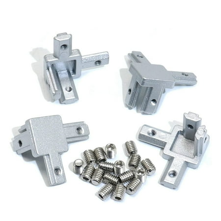 4Pc 2020 Series 3 Way End Corner Bracket Connector for European Standard 6mm T Slot 20 x 20mm Aluminum Extrusion
4Pc 2020 Series 3 Way End Corner Bracket Connector for European Standard 6mm T Slot 20 x 20mm Aluminum Extrusion