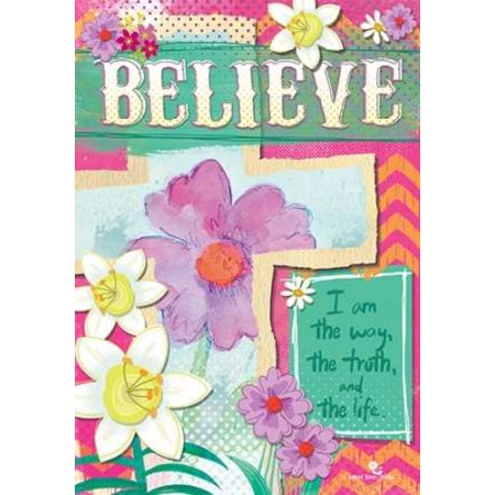 Believe Rolled Canvas Art - Velvet Lime (10 x 14)