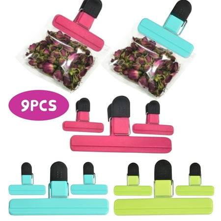 FLONOZZ Chip Bag Clips Large and Medium Size Fresh Food Bag Clips Plastic Heavy Seal Grip for Kitchen / Office / Home(9 Pack)
FLONOZZ Chip Bag Clips Large and Medium Size Fresh Food Bag Clips Plastic Heavy Seal Grip for Kitchen / Office / Home(9 Pack)