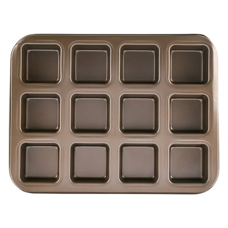 12 Cups Square Mini Bread Muffin Cupcake Mold for Household Non-Stick Baking Trays Tool(Gold)
12 Cups Square Mini Bread Muffin Cupcake Mold for Household Non-Stick Baking Trays Tool(Gold)