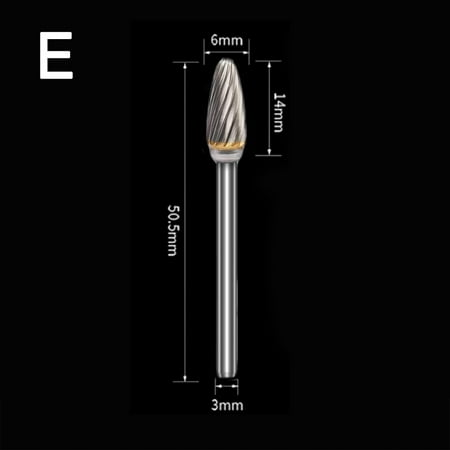 3x6mm Tungsten steel Drill Bits cutting carving Rotary Burrs Rotary Tool