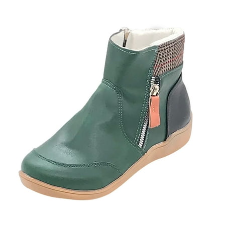 Yinguo Women s Vintage Splicing Round Toe Plus Velvet Zip Up Short Naked Boots Shoes
Yinguo Women s Vintage Splicing Round Toe Plus Velvet Zip Up Short Naked Boots Shoes