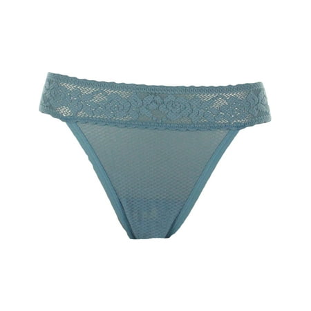 Commando Womens Kitty Soft Lace Trim Sexy Thong Panty