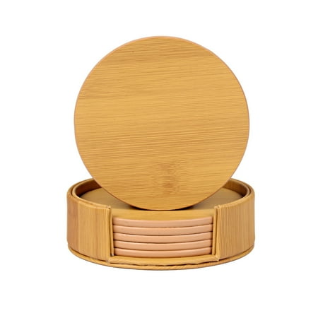 Liveday PU Leather Coasters with Holder Round Cup Mat Pad Set for Home Kitchen 
Liveday PU Leather Coasters with Holder Round Cup Mat Pad Set for Home Kitchen